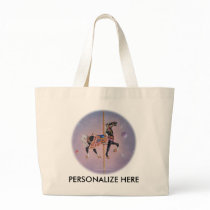Tote Bags - Petaluma Carousel Horse 2