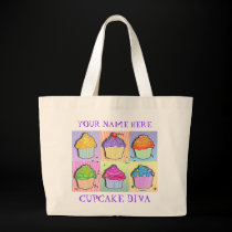 Tote Bags - Pop Art Cupcakes bags