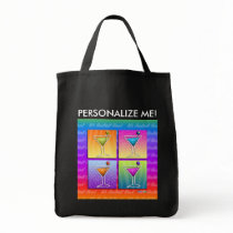 Tote Bags - Pop Art Martinis