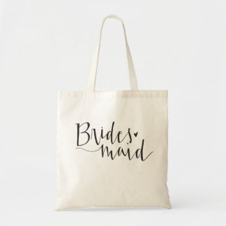 Tote de la dama de honor bolsa tela barata
