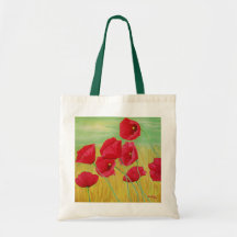 Tote de las amapolas del estallido del estallido bolsa