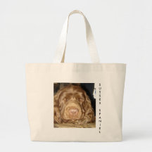 TOTE DEL PERRO DE AGUAS DE SUSSEX BOLSAS DE MANO