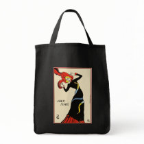 Tote: Toulouse Lautrec - Jane Avril bags by VintageCabaret Tote: Toulouse Lautrec - Jane Avril bags
