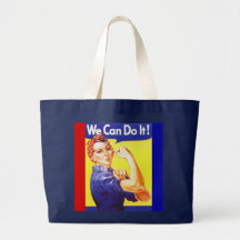 Tote "We Can Do It!" Slogan Rosie the Riveter Bag
