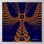 Totem Flight Fractal Poster