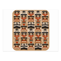 Totem Pole Postcard