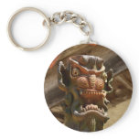totem pole scarry face key chain