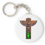 Totem Pole Spirit Creatures Key Chain
