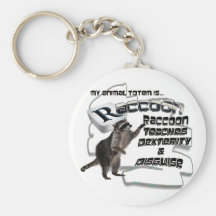 TOTEMS TOTEM RACCOON TEACHES DEXTERITY / DISGUISE KEY CHAINS
