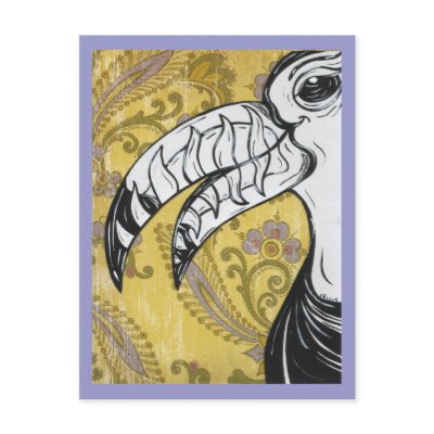 Toucan 04 postcard by kewzoo