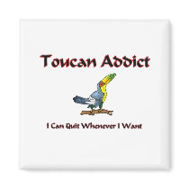 Toucan Addict magnets