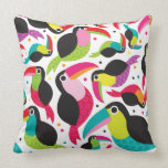 Toucan brazil retro kids pattern pillows