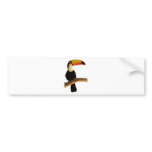 Toucan exotic bird of the Brazilian fauna Bumper Stickers