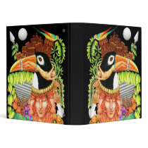 Toucan Fantasy Art Design Vinyl Binders