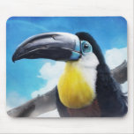 Toucan in misty air painting mousepad