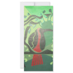 toucan in red &amp; green custom rack cards