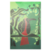 toucan in red & green stationery paper