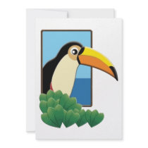 Toucan in the Window Personalized Announcement