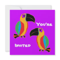Toucan Party Personalized Announcement