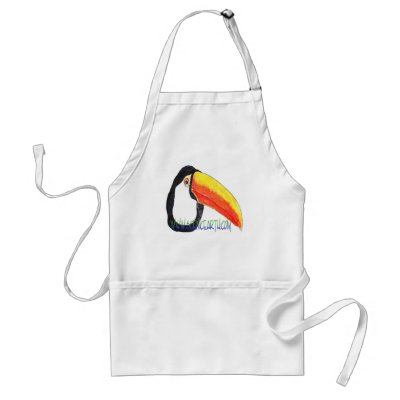 Toucan South American Exotic Jungle Bird Apron from Zazzle.com : aprons widlife art wildlife animals toucan art kitchen accessories