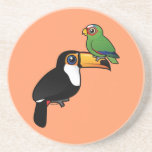 Toucan Tower Sandstone Drink Coaster