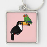 Toucan Tower Premium Square Keychain