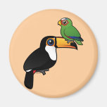 Toucan Tower Round Magnet