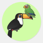 Toucan Tower Round Sticker