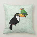 Toucan Tower Throw Pillow