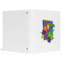 Toucan Window Perch 3 Ring Binder