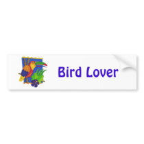 Toucan Window Perch Bumper Sticker