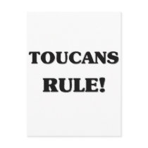 Toucans Rule postcards
