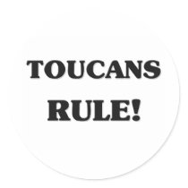 Toucans Rule stickers
