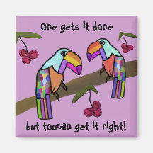 Toucans Teamwork Fridge Magnets