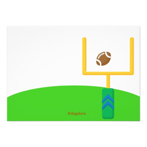 Touch Down! Football Team  Birthday Invitation
