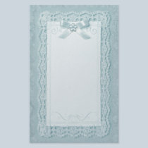 Touch of Lace - Blue stationery