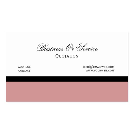 Touch of Pink Damask - QR code Business Card Template (back side)