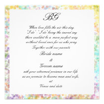 Touch of spring wedding invitation invitations