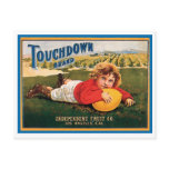 Touchdown Brand Vintage Crate Label Post Cards