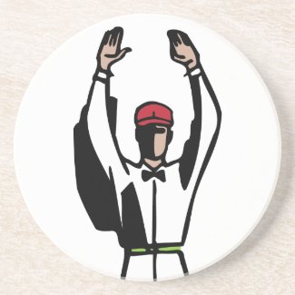 Touchdown Football Fan Superbowl Party Coaster