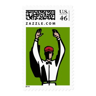 Touchdown Football Party Birthday Stamp