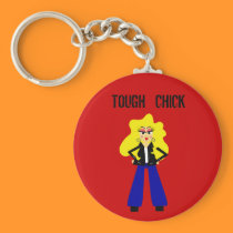 Tough Chick Keychain