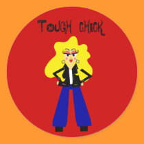 Tough Chick Stickers stickers