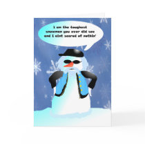 Tough guy snowman cards by Eddy_G Tough guy snowman cards