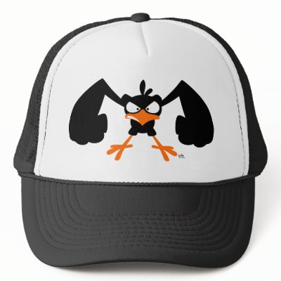 Tough lil' birdie :) trucker hat by Lioness_Graphics