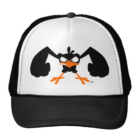 Tough lil' birdie :) trucker hat