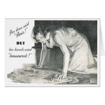 Tough Times on Wall Street Greeting Card