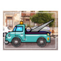 Tough Tow Truck in Street posters