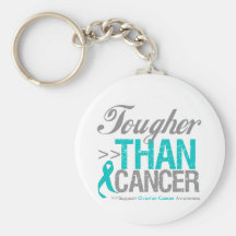 Tougher Than Cancer - Ovarian Cancer Key Chain