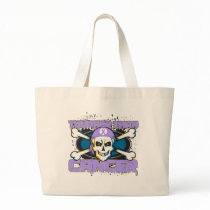 Tougher Than Cancer Skull Canvas Bags